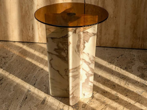 Мраморный журнальный столик