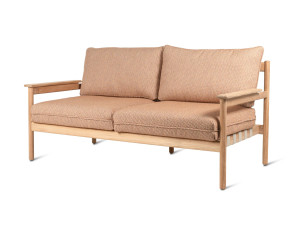 2-местный диван из ткани и тика