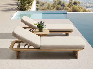 Шезлонг с откидной спинкой