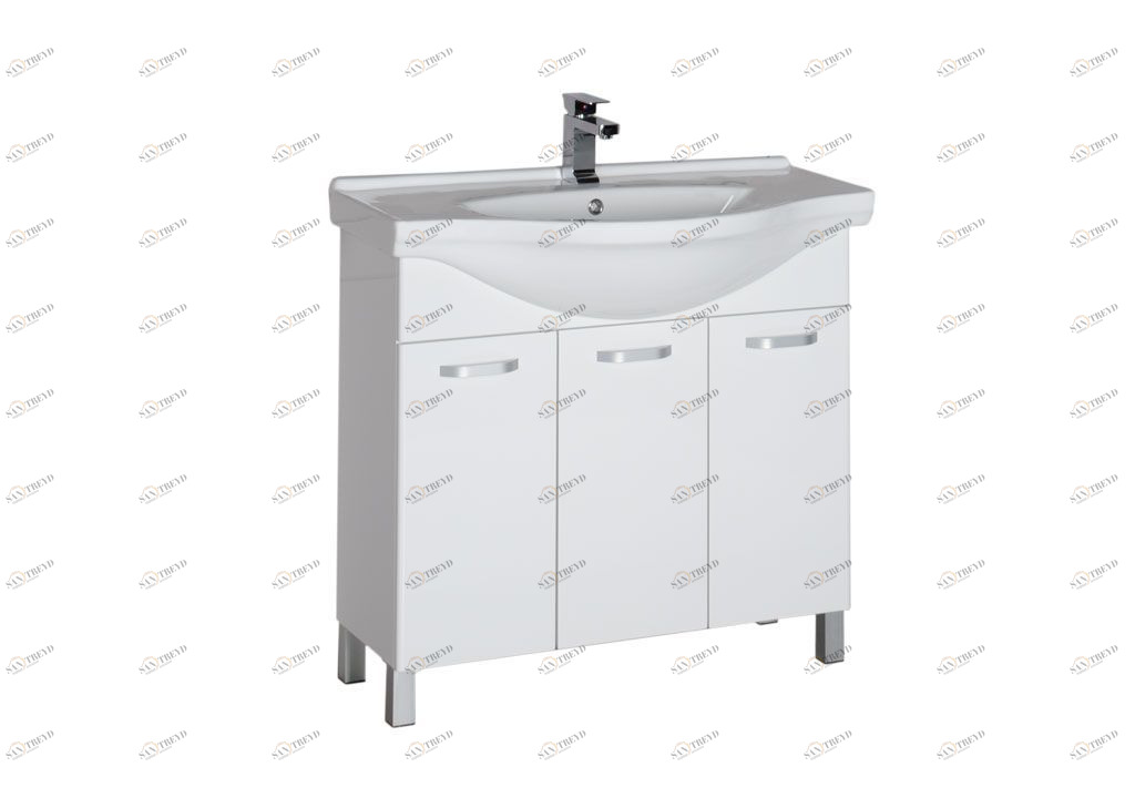 Тумба под раковину Aquanet Глория 90 белый sun-id-276015