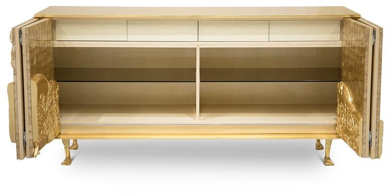 KOKET Буфет сусальным золотом с раздвижными дверцами Camilia sun-id-1481866 - Вид №2