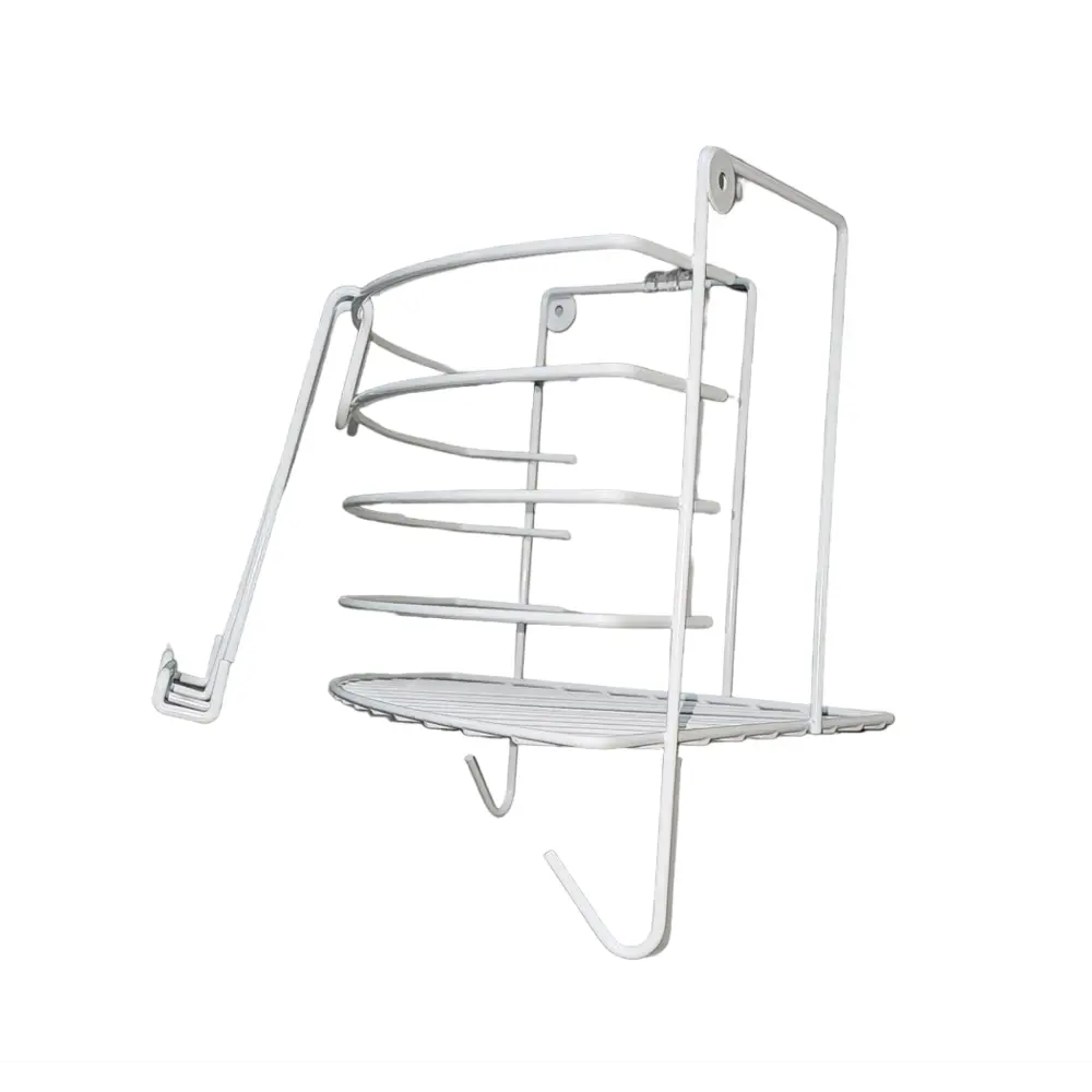 Полка для душа Swensa SWR-30-02-WHT угловая 1 ярус цвет белый STLM-2204036