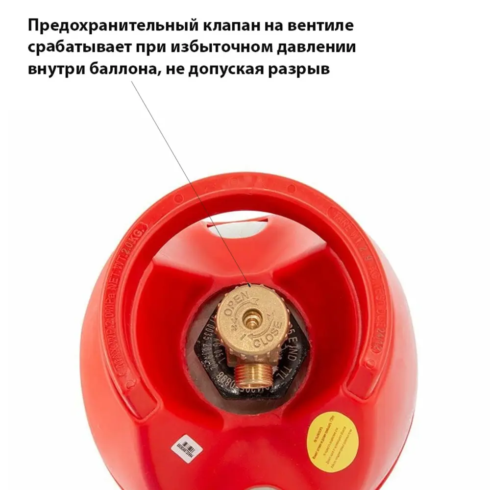 Газовый баллон Litesafe 12 л стекловолокно/фибергласс цвет красный 83511760 STLM-2113255  - Вид №2