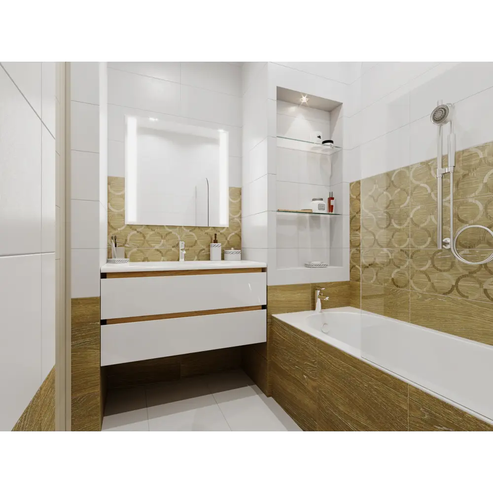 Декор настенный A Project 25x50см цвет бежевый 84789521 STLM-2189960 Santreyd - Вид №3