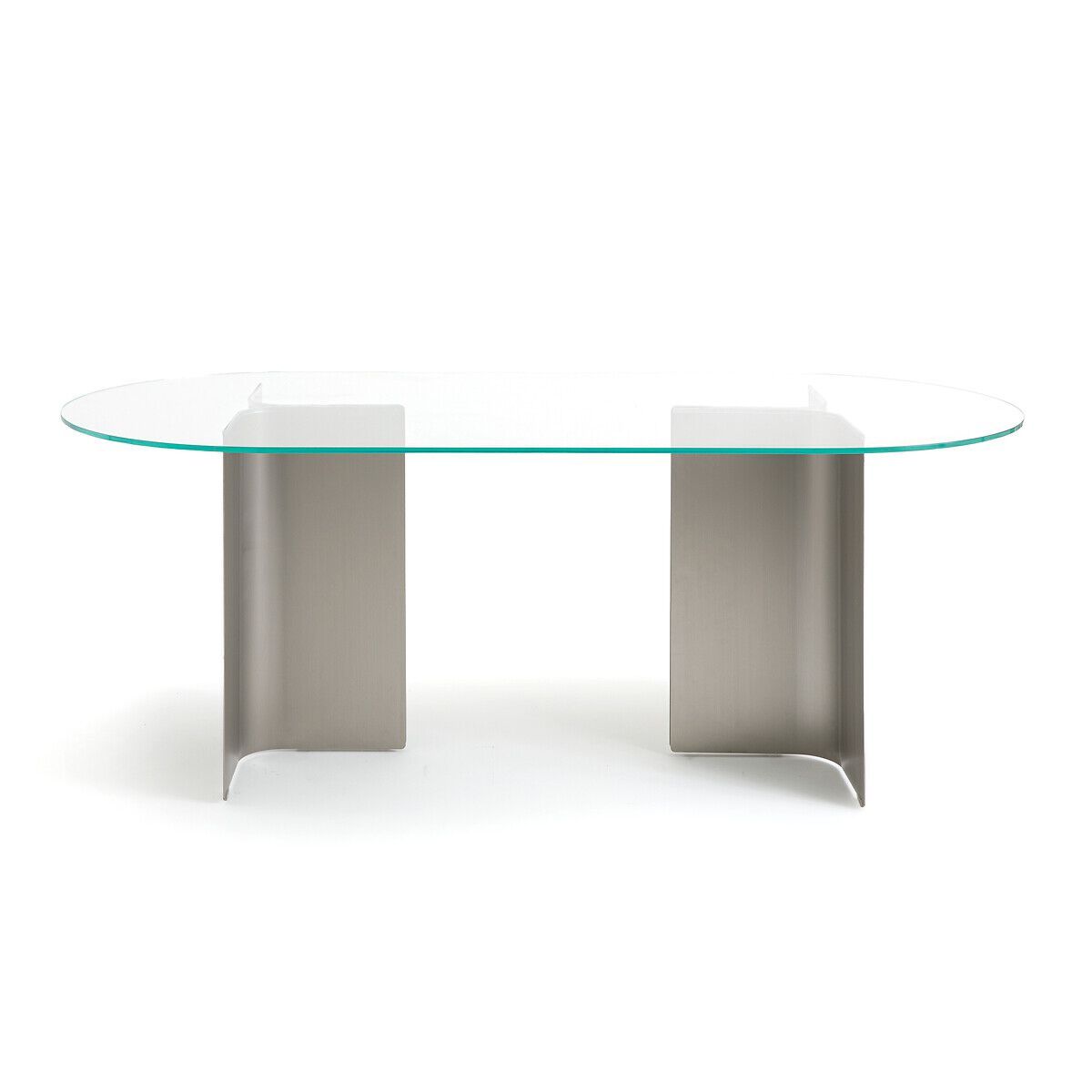 Стол из нержавеющей стали и стекла AMPM Gira ARCH-00136064 - Вид №1