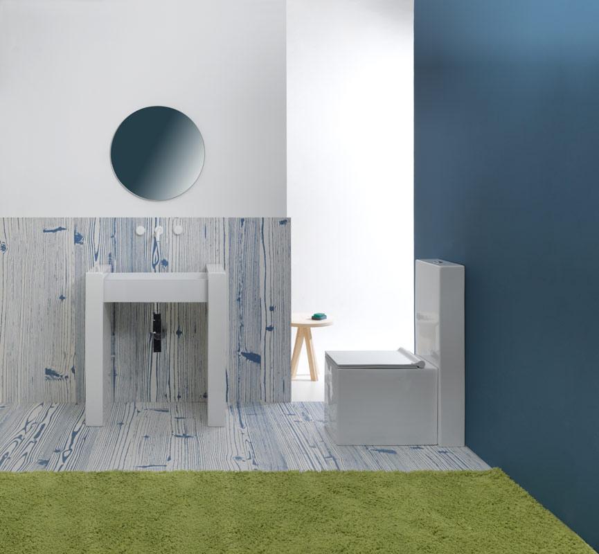 BXLACOL60BW0 Напольная раковина стоящая GSG CERAMIC BOX - Вид №2