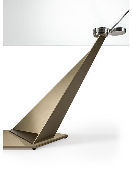 Reflex Раздвижной прямоугольный стеклянный стол с металлическим основанием sun-id-1430311 - Вид №3