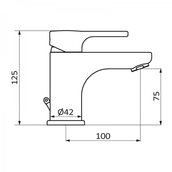 Смеситель для раковины ECO PRIME GRB MIXERS 15512150  - Вид №1