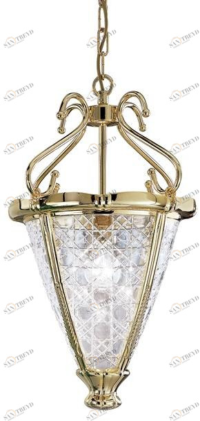 Possoni Illuminazione Фонарь из чистого золота с хрустальным стеклом Alice 1030/1-c