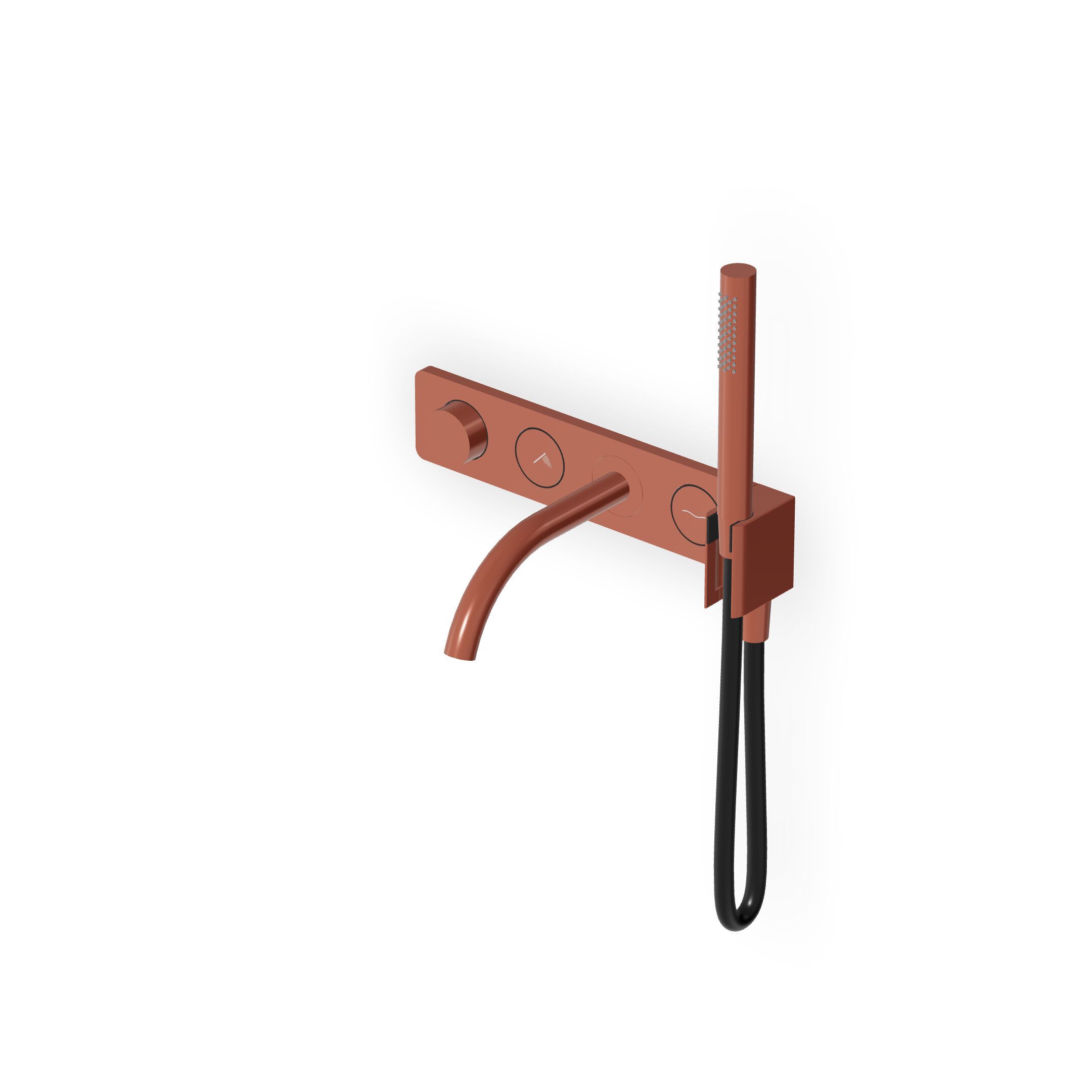 Термостатический смеситель для душа с 5 отверстиями и ручным душем Zucchetti Hoop ARCH-00129300 - Вид №1