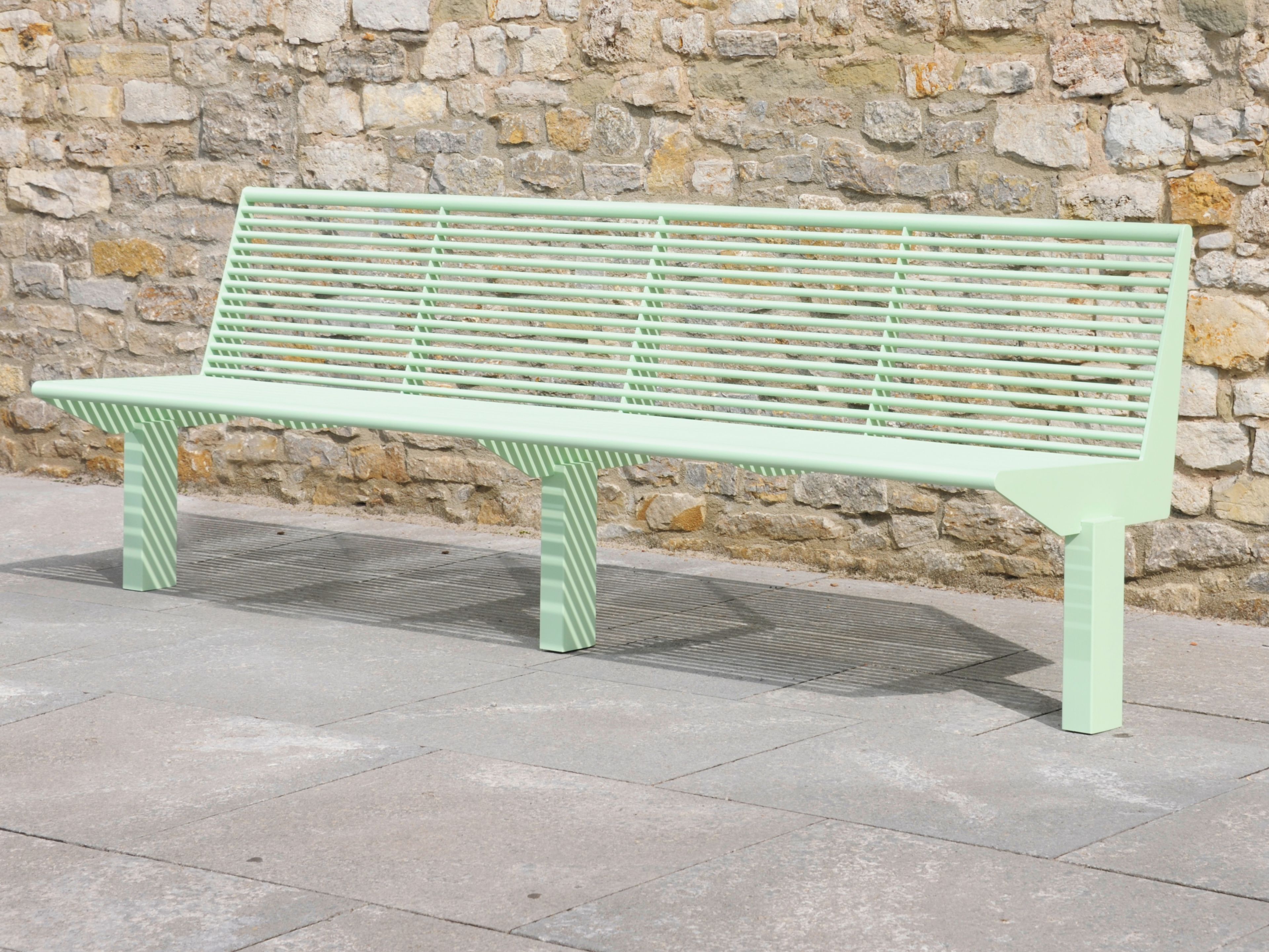 Скамья из нержавеющей стали со спинкой BENKERT BANKE Siardo ARCH-00153140