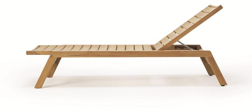 Ethimo Садовая кушетка из тика на колесиках Costes sun-id-1353366 - Вид №3