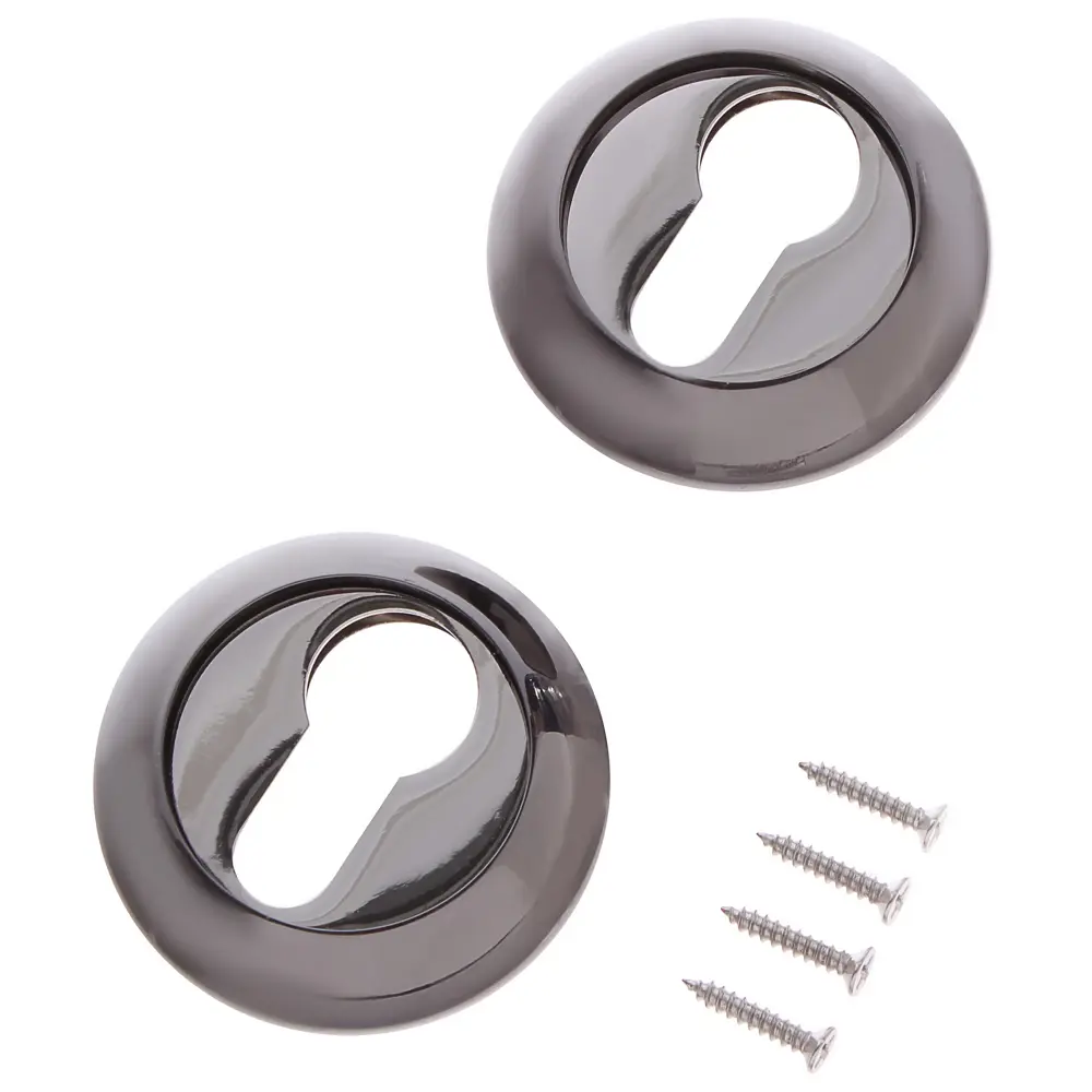 Накладки на цилиндр Megapolis DP-C-08-BN, цвет графит APECS STLM-2188176 - Вид №1