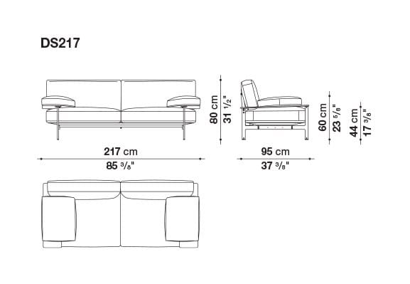 2-местный кожаный диван B&B Italia Диез ARCH-00029486 - Вид №4