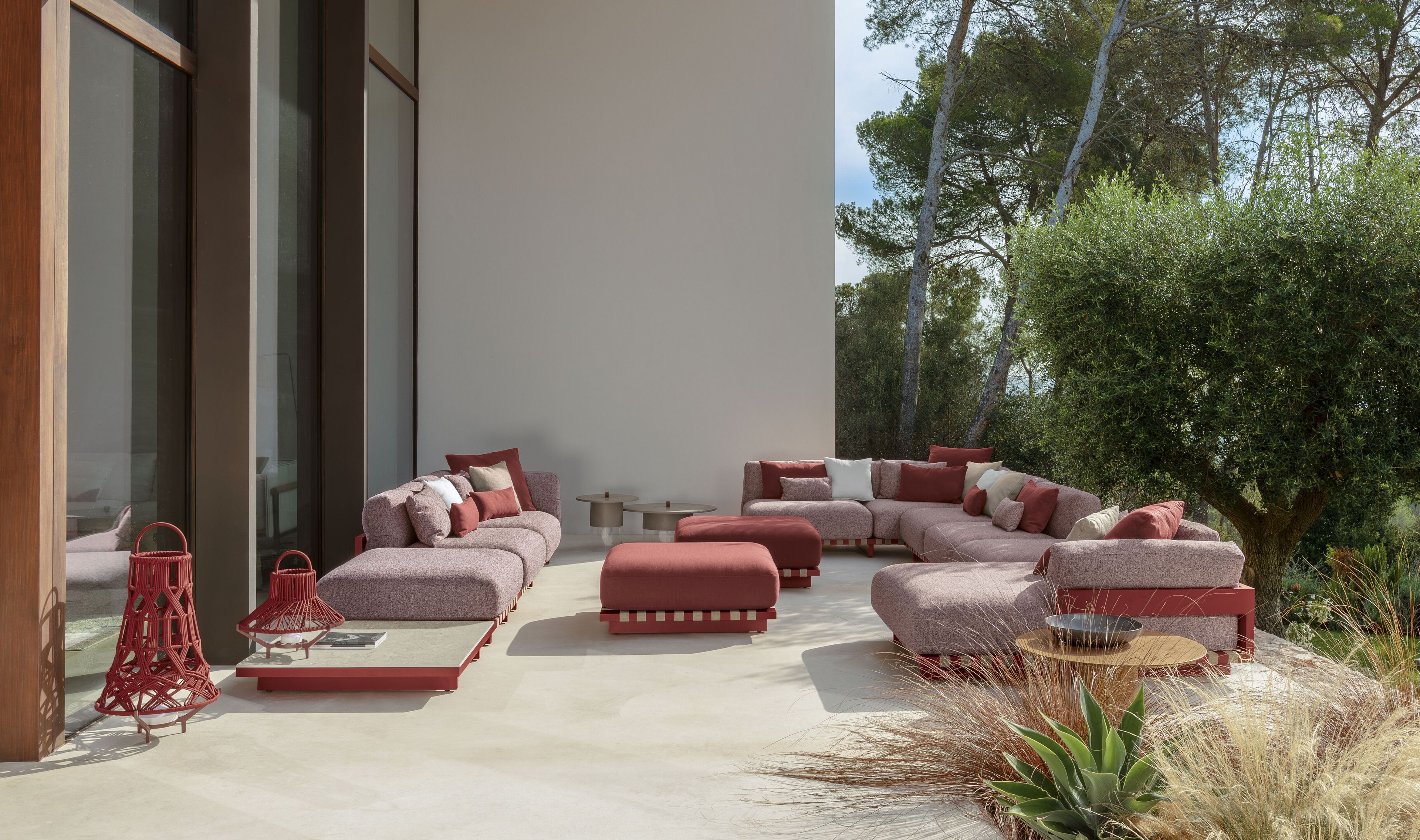 Тканевый модульный садовый диван Talenti Argo-alu ARCH-00087005 - Вид №3