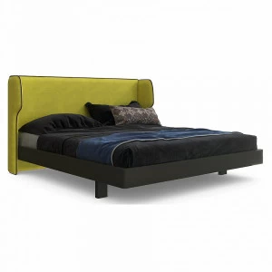 Кровать двуспальная с бортиками 160x200 зеленая Rich BRAGIN DESIGN ДИЗАЙНЕРСКИЕ 256516 Желтый