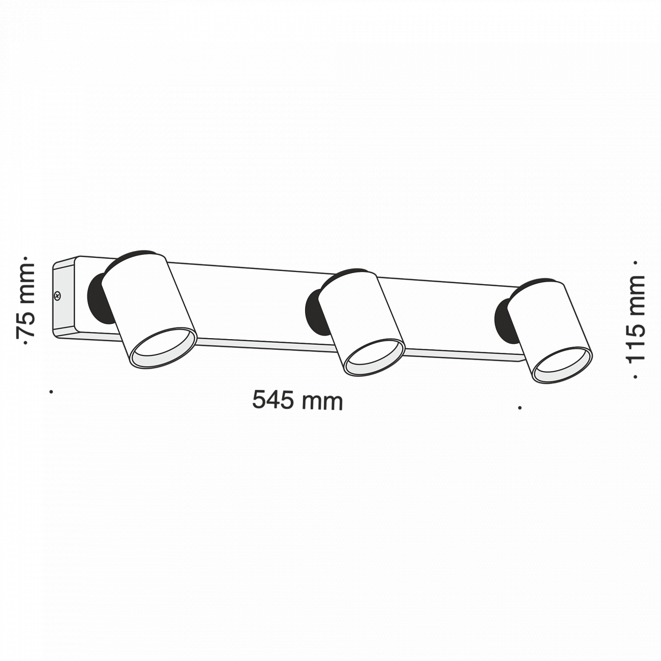 Светодиодный спот белый настенный Technical Alliot 03-W TECHNICAL CEILING & WALL, ЭЛИТНЫЕ 00-3957520 Белый  - Вид №1