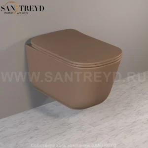 511488 Подвесной унитаз настенный Коричневый Kerasan Tribeca Италия