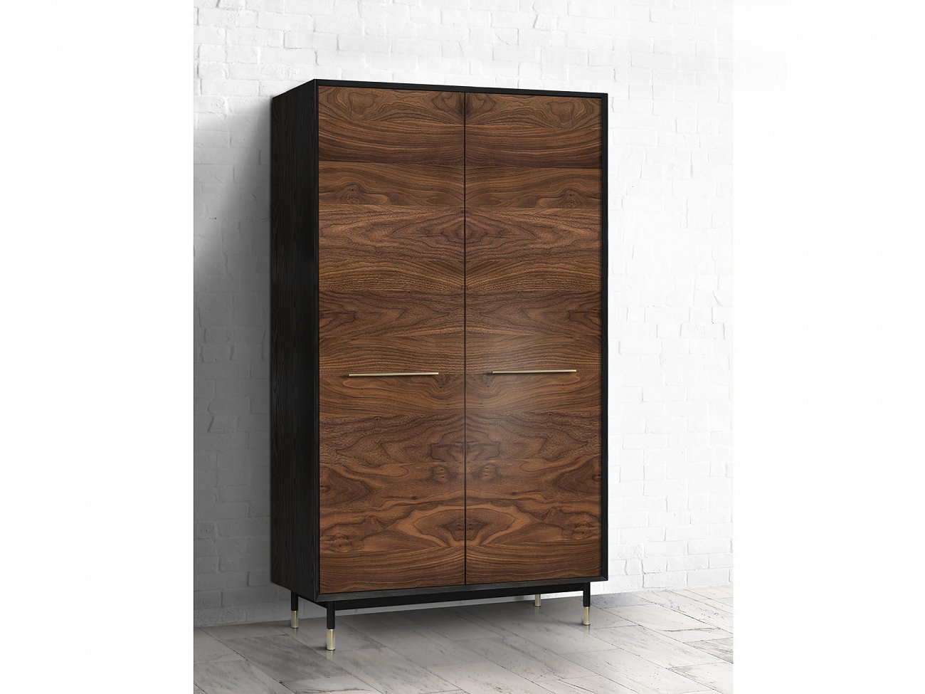Шкаф платяной двухстворчатый американский орех Impala ACWD IMPALA 00-3981937 Коричневый  - Вид №1