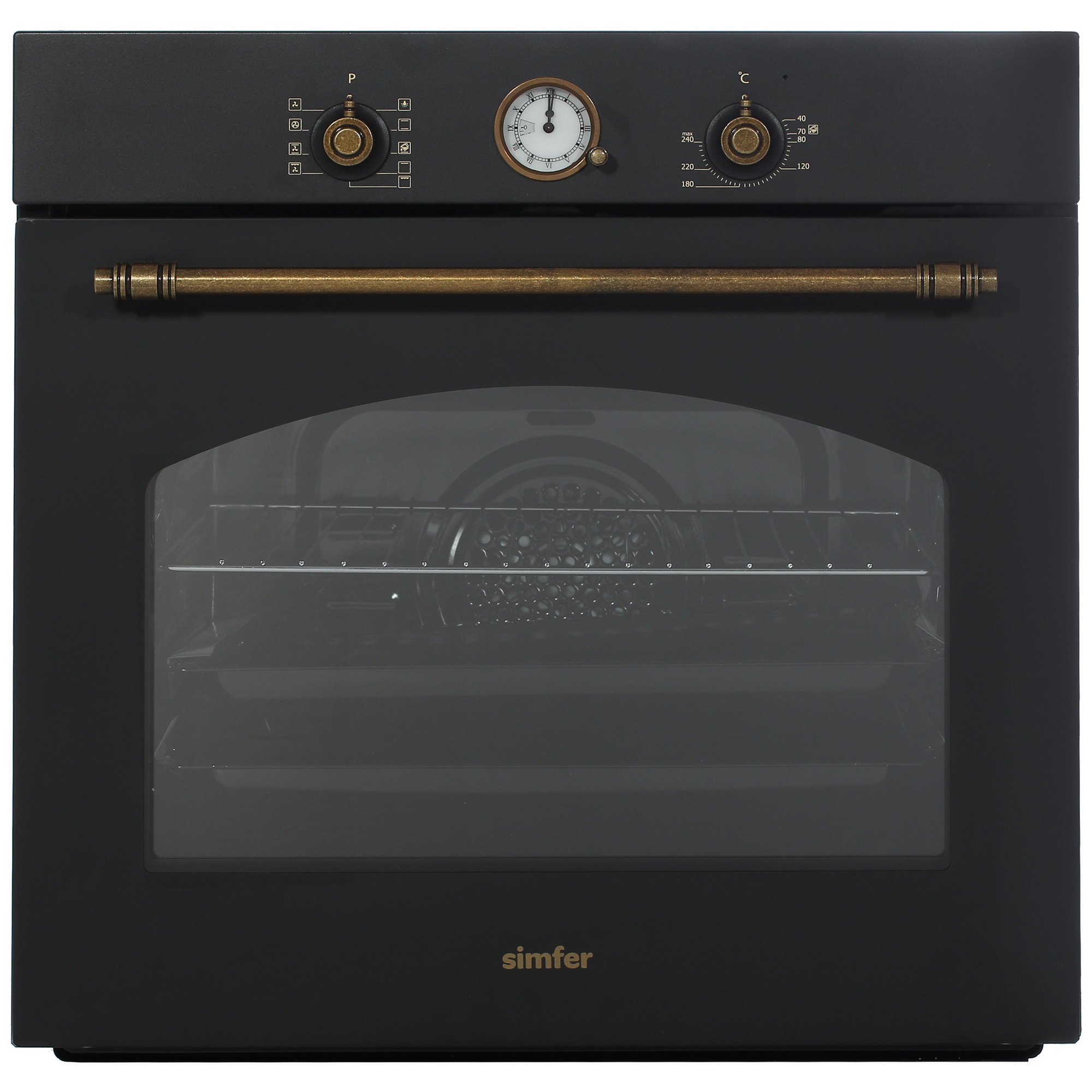 1197562 Электрический духовой шкаф Simfer B6EL77017 черный STDN-0034274