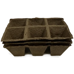Горшок торфяной для рассады 6 ячеек 18 шт.
