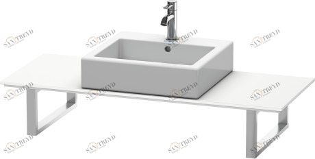 XL028C01818 X-Large Консоль для накладных раковин и встраиваемых умывальников Белый матовый, декор Duravit