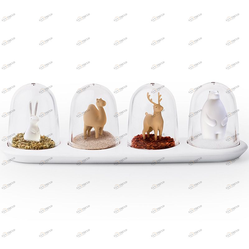 Ёмкости для специй в наборе Animal Parade Qualy QL10125WH