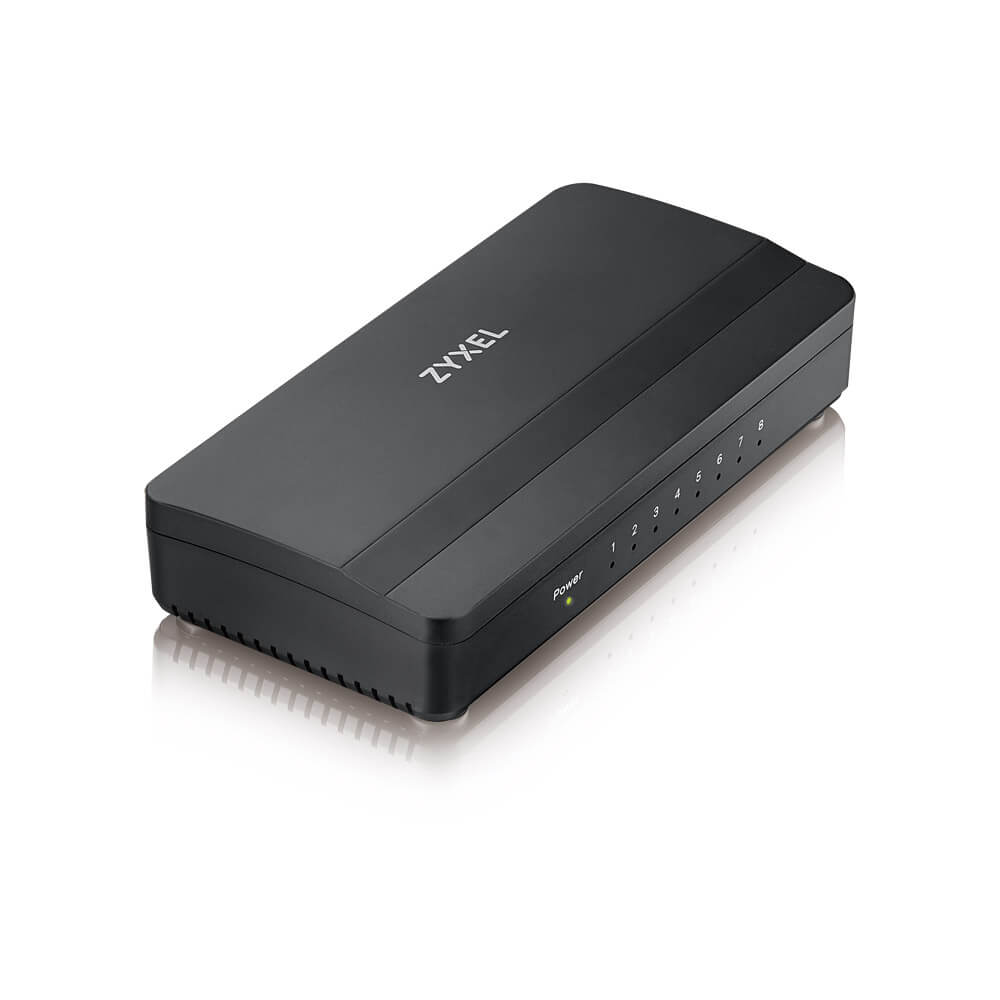 GS-108SV2-EU0101F gs-108s v2 8-port desktop gigabit ethernet media switch ZyXEL Santreyd  - Вид №1