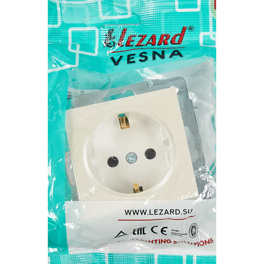 Розетка Lezard Karina с защитой от детей, жемчужно-белая 84408590 STLM-1565240 - Вид №5