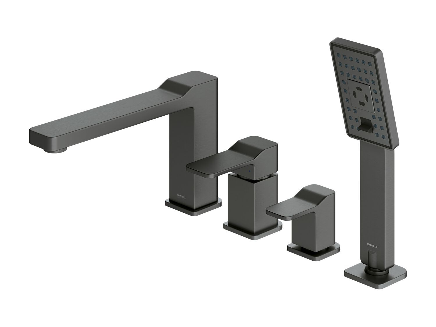 Смеситель для ванны с 4 отверстиями и ручным душем OMNIRES слайд ARCH-00066333 - Вид №3