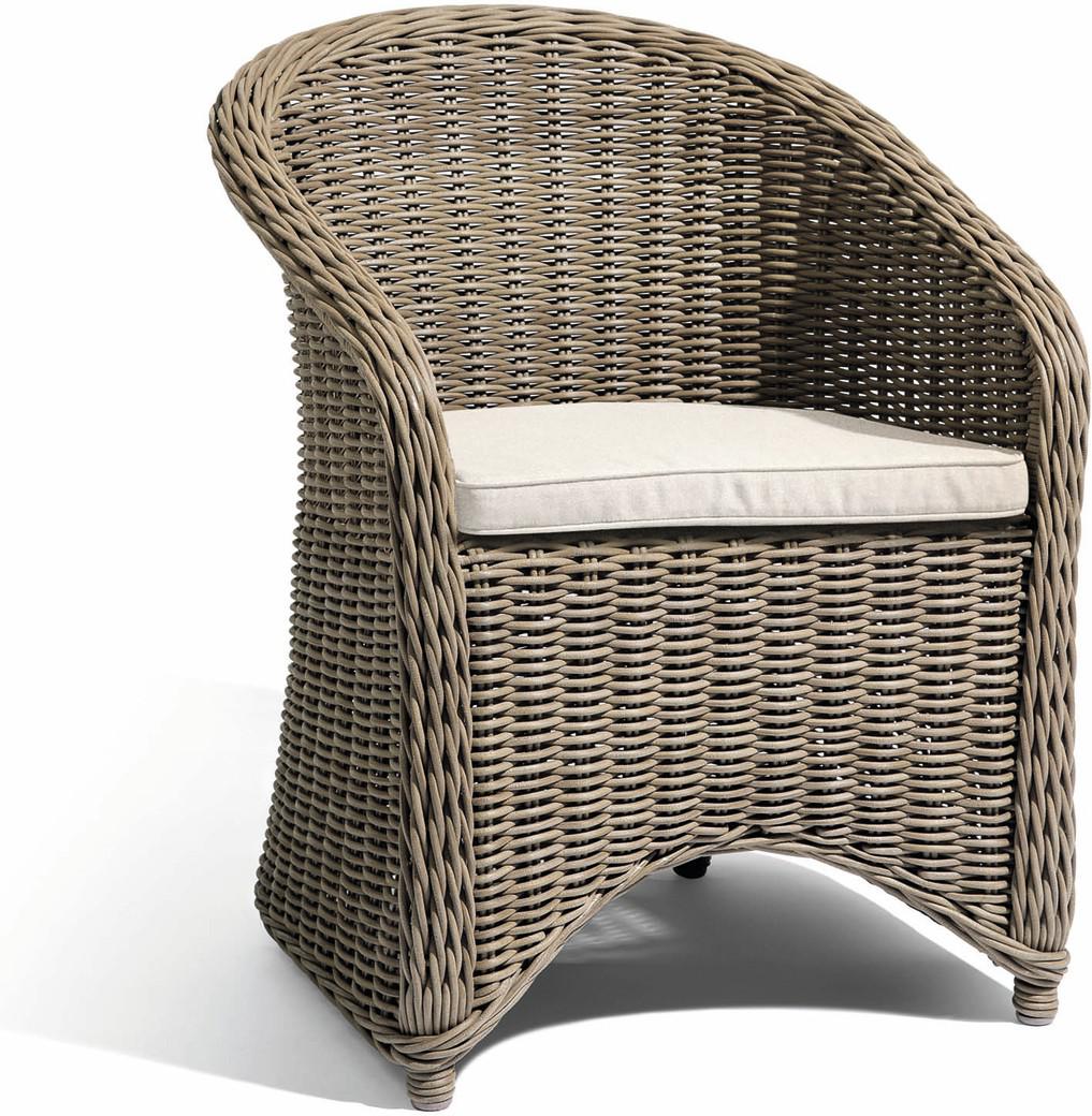 MNST121 Круглый стул шнур 6мм старый серый Manutti River