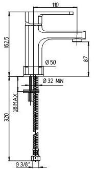 Paini Ovo 86CR205 смеситель для раковины - Вид №1