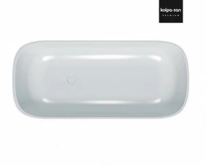 Ванна из искусственного камня Kerrock Gloria 00948 BLACK&WHITE Словения