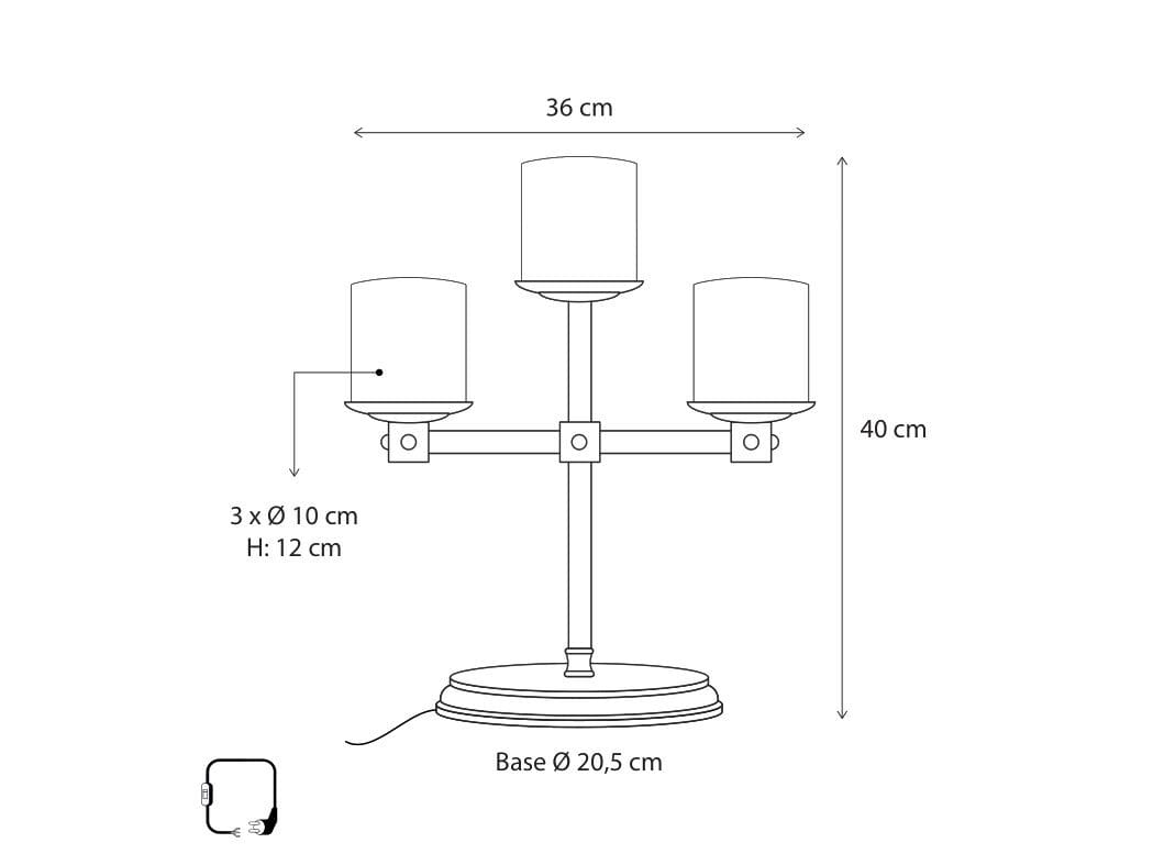 Латунная настольная лампа Authentage Lighting Bellefeu ARCH-00143793 - Вид №2