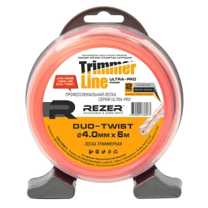 Леска для триммера Rezer Ultra-pro DUO-TWIST ø4 мм 6 м квадрат 84341399 STLM-2172638