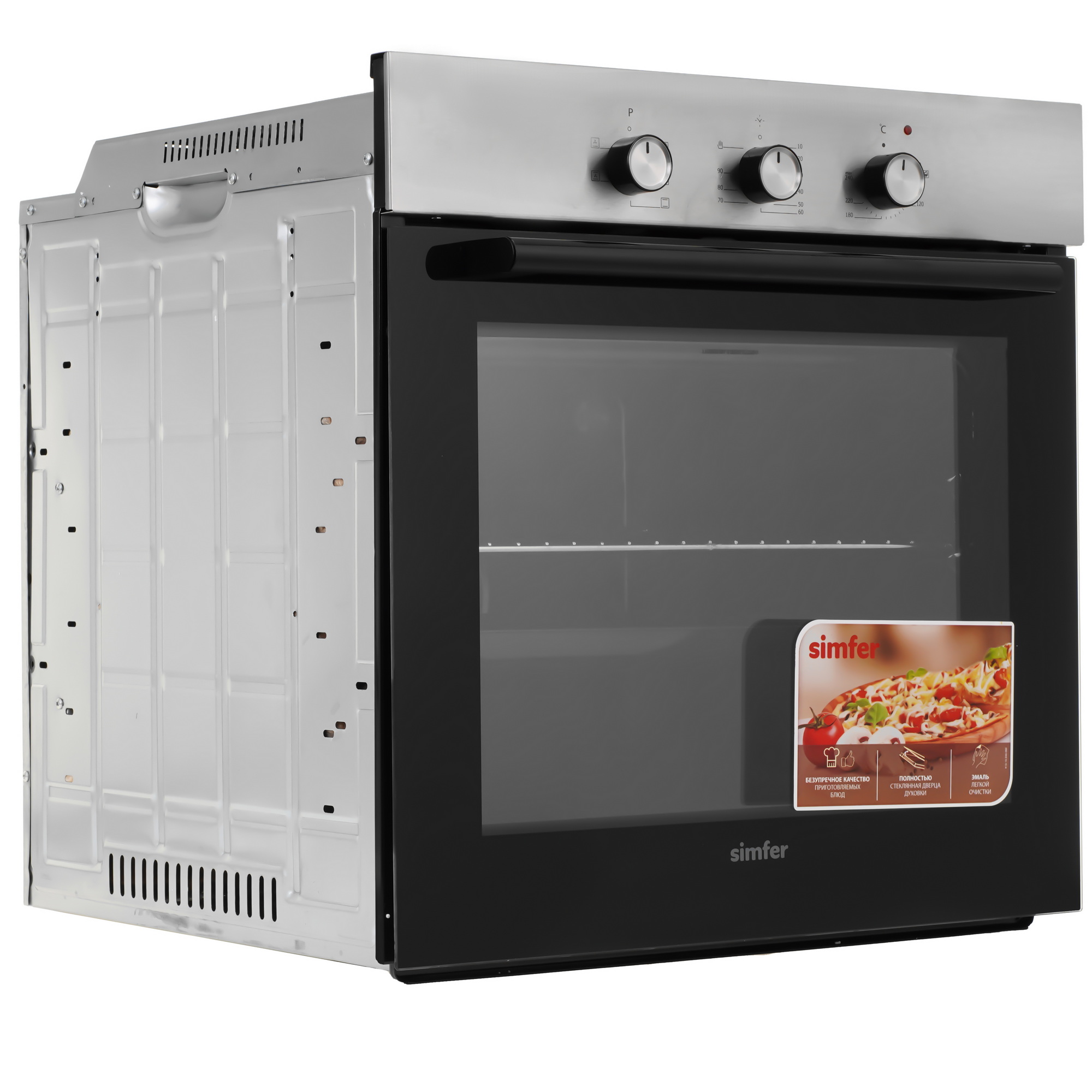 9280252 Духовой шкаф электрический Simfer B6EM16001 + Варочная поверхность газовая Simfer H60Q40M400 STDN-0008987 - Вид №2
