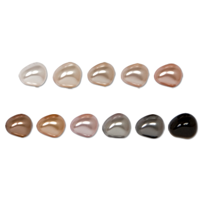 131-50-021 Бусина Чехия под жемчуг фигурн. 11 x 9.5 мм PRECIOSA 