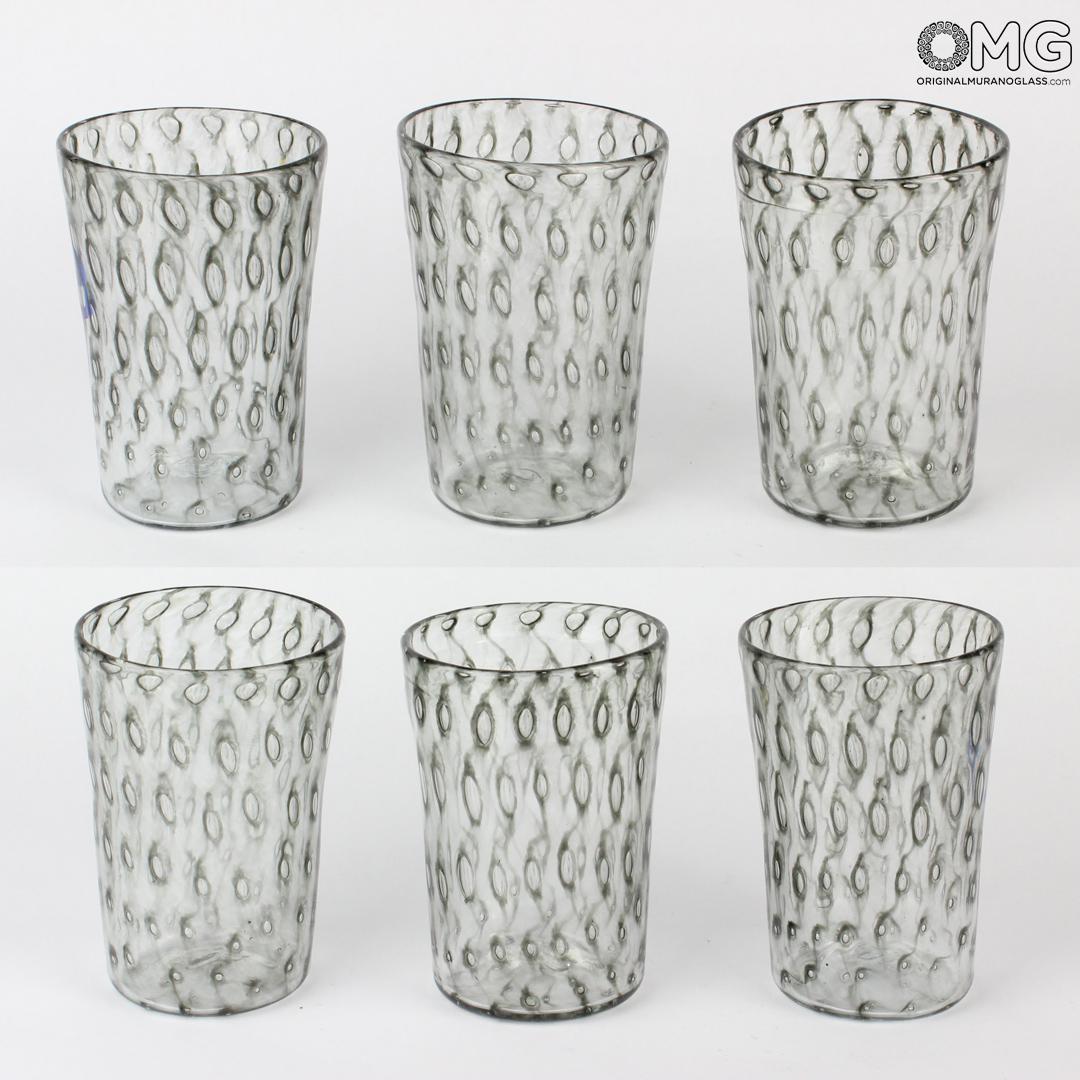 2935 ORIGINALMURANOGLASS Набор из 6 стаканов - Балетон - Goto - Original Murano Glass OMG 7 см  - Вид №1