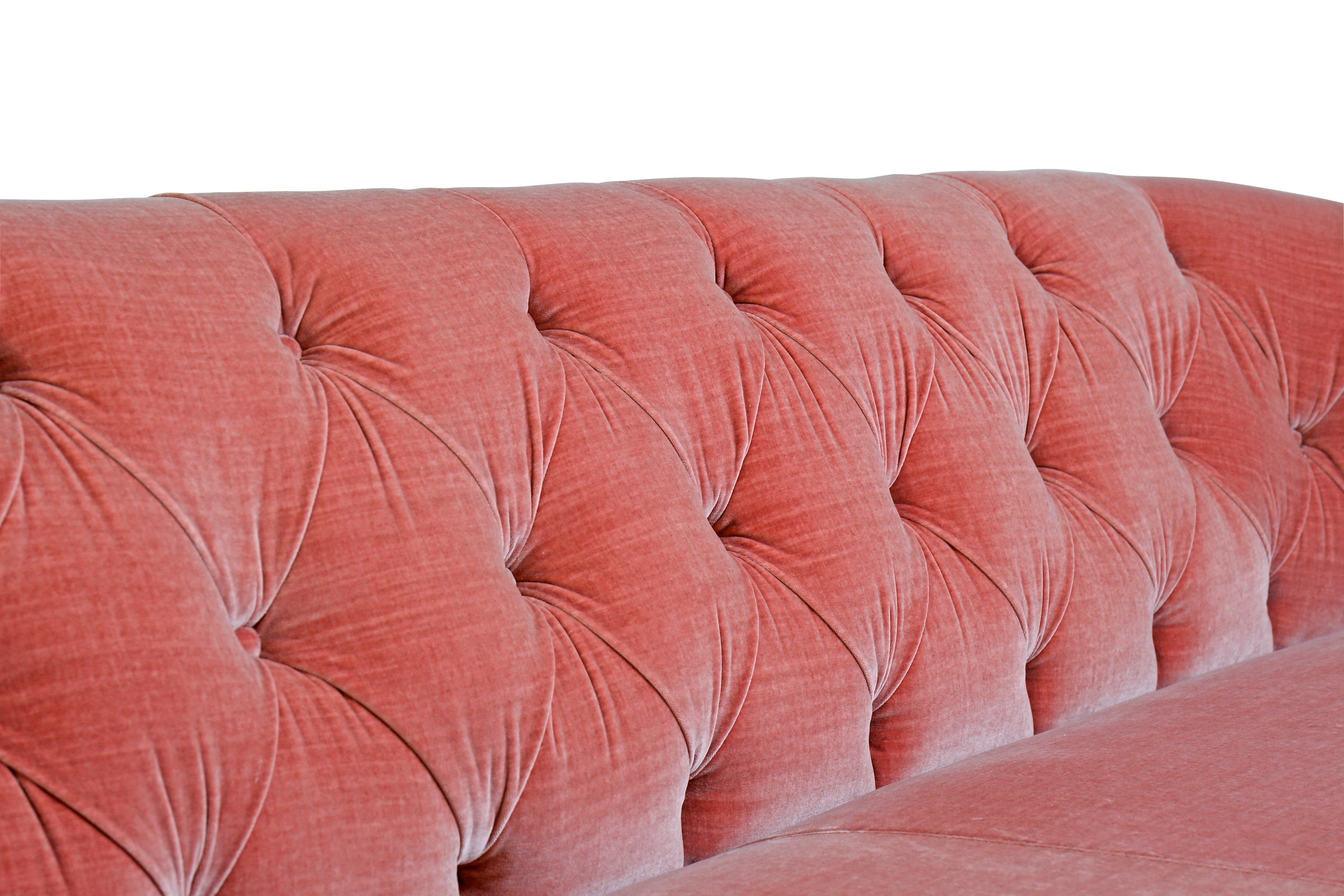 3-местный кожаный капитонный диван Borzalino New Kap ARCH-00108085 - Вид №6