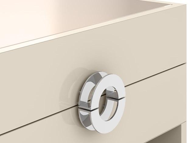 FRATO Прямоугольная прикроватная тумбочка из лакированной древесины с ящиками Soho Ffu020001aaa - Вид №2