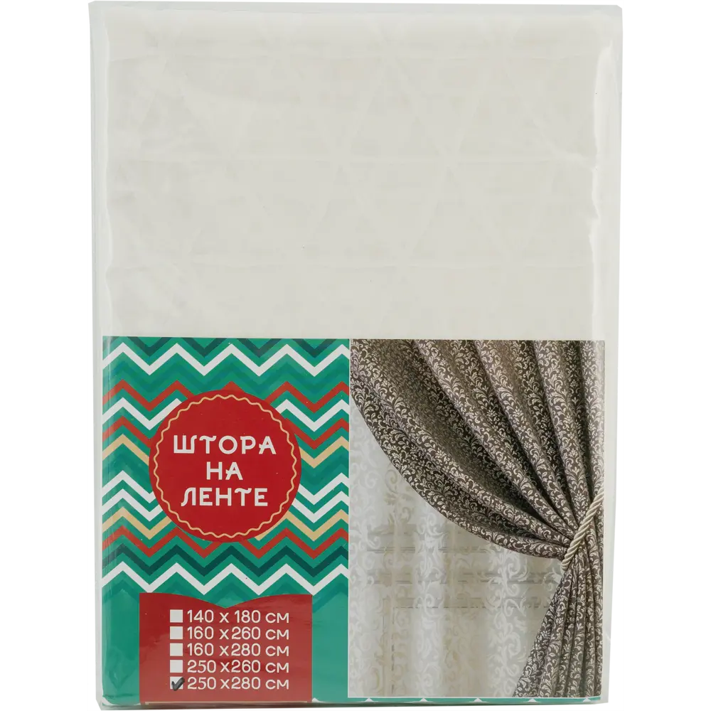 Тюль на ленте «Геометрия», 250x280 см, цветы, цвет белый GARDEN STLM-2034870 - Вид №6