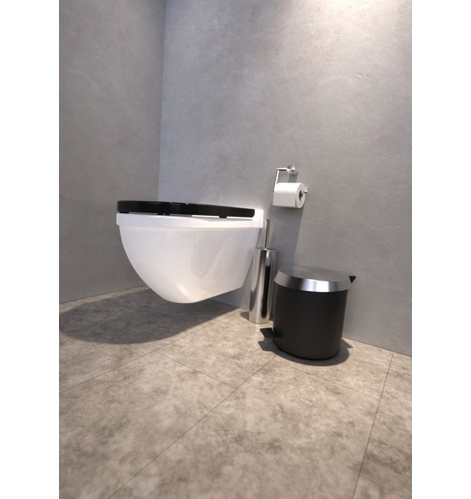 FROST Ершик для унитаза 1, напольный » матовый Нержавеющая сталь Матовый N1910  - Вид №6