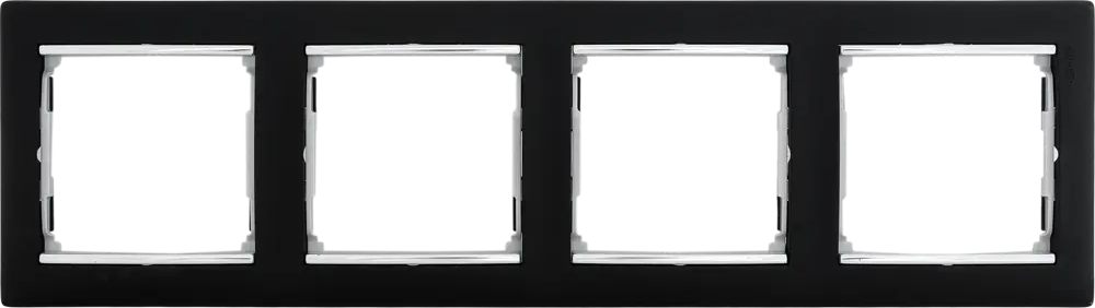 Legrand Valena Classic - рамка для розеток в стиле ноктюрн с серебряным штрихом 13362975