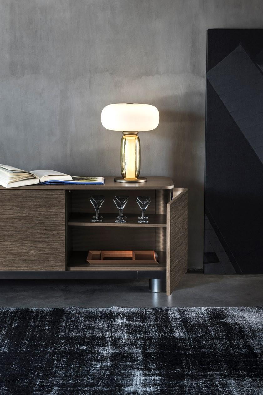 GHIDINI1961 Настольная лампа из латуни и сатинированного стекла sun-id-1410761 - Вид №6