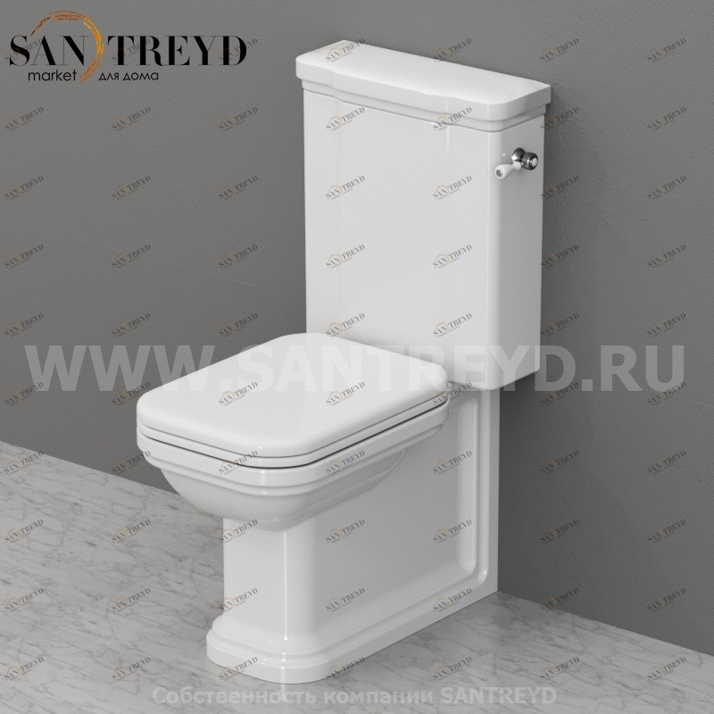 417901 Бачок для унитаза Белый Kerasan Waldorf Италия