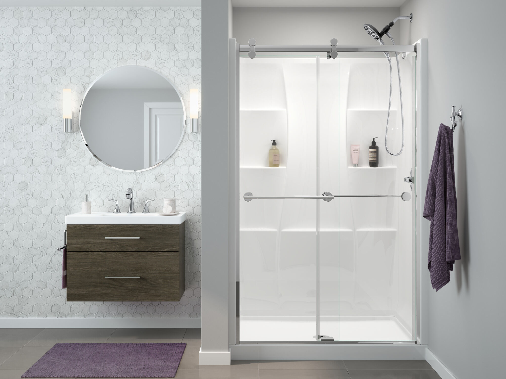 144984 Для ванны и душа Monitor® серии 14 Delta Faucet Porter Хром - Вид №9