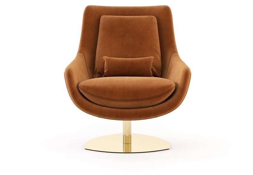 Domkapa Бархатное кресло с подставкой для ног Elba Dkk36 - Вид №1