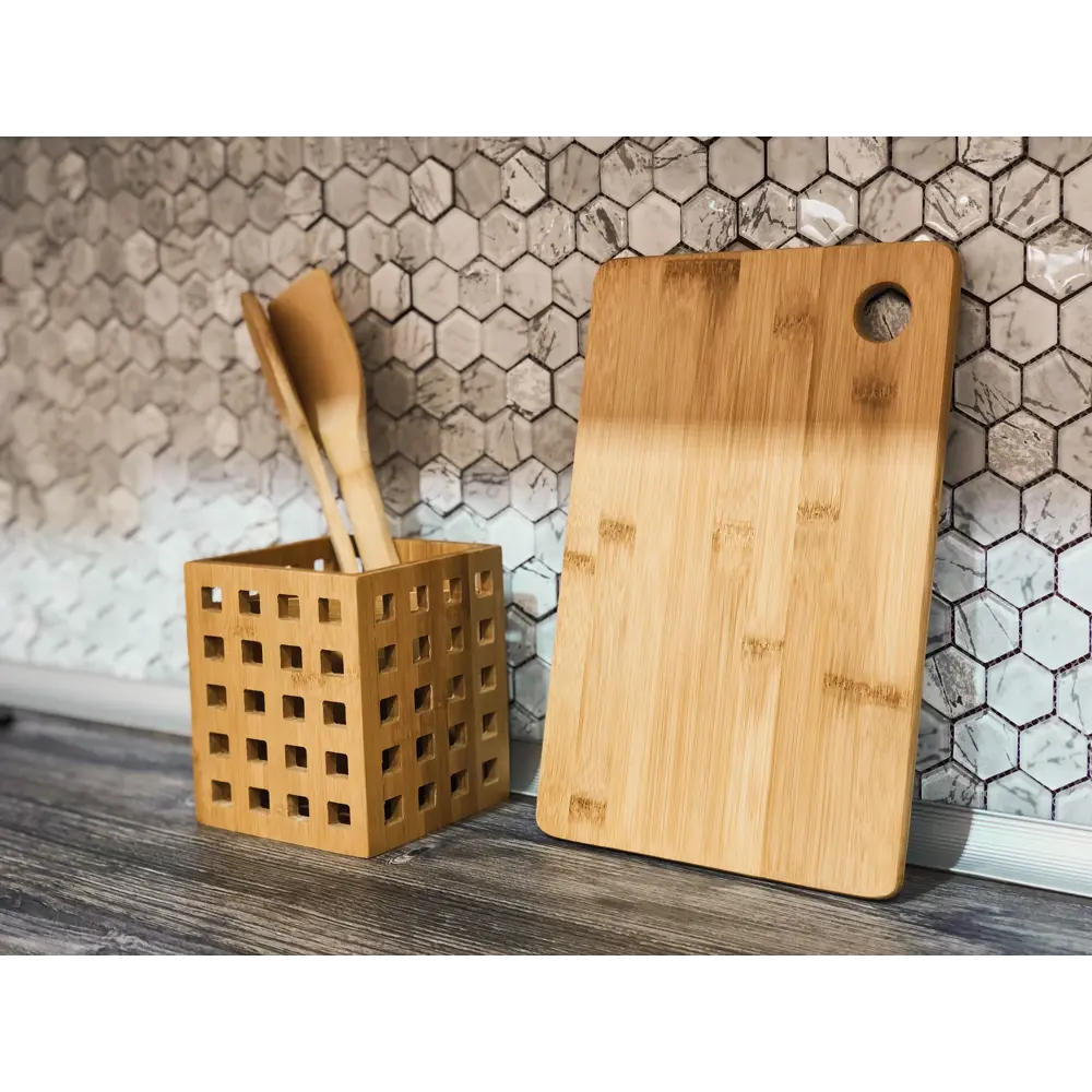 Подставка для приборов BAO 12x12x14 см бамбук 18581421 STLM-2151699 Santreyd  - Вид №7