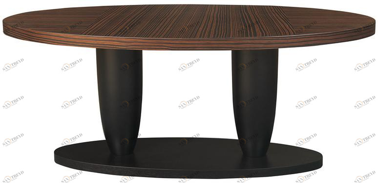 Hamilton Conte Paris Овальный обеденный стол из черного дерева Théa Thea sun-id-1354762