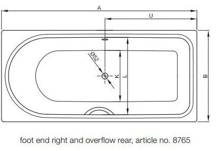 Bette Эмалированная стальная ванна с душем sun-id-1392104 - Вид №4